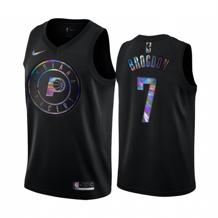 Camiseta Hombre Indiana Pacers Malcolm Brogdon 7 Iridescent HWC Collection Swingman